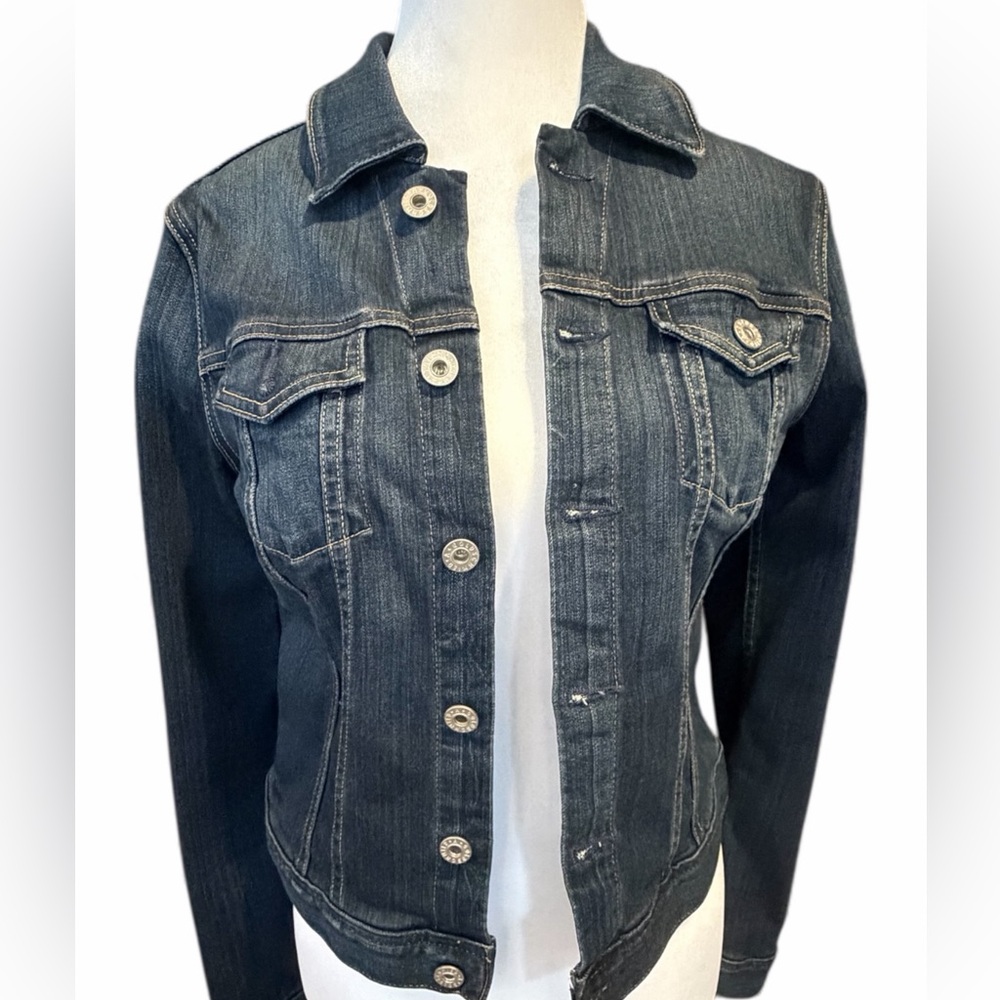 Adriano Goldschmied (AG) Robyn Denim Jacket Dark‎ Wash Women's Size Small